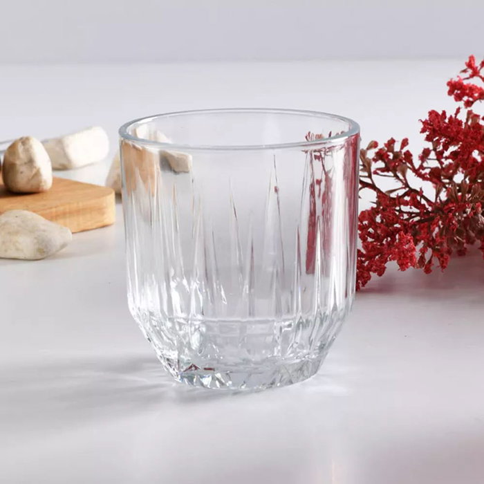 Hermia Juego de Vasos de Vidrio Transparente de 300 ml (3 piezas)